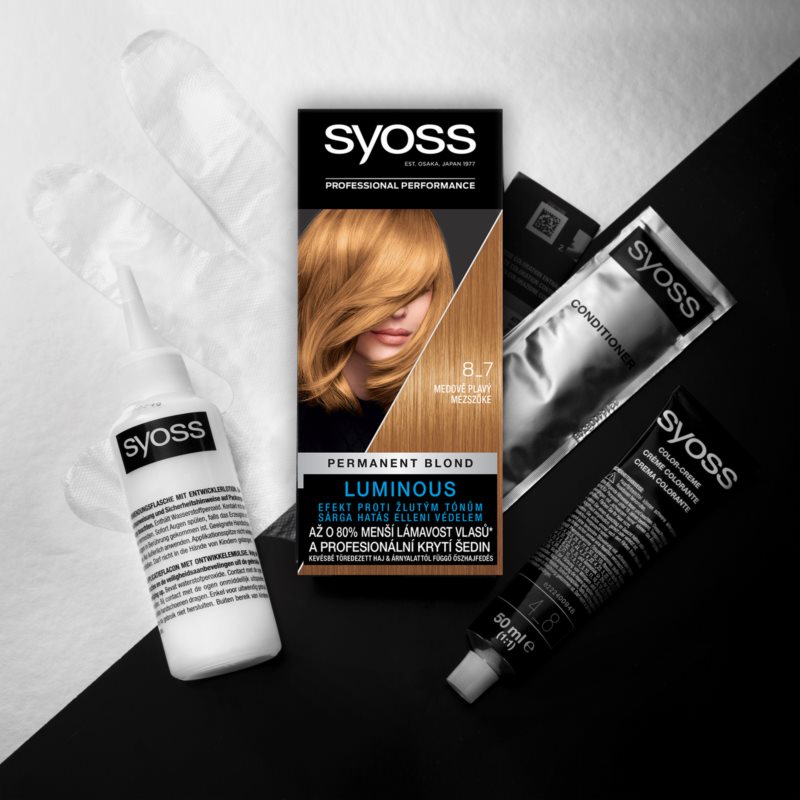 Syoss Color перманентна фарба для волосся відтінок 8-7 Honey Blond 1 кс