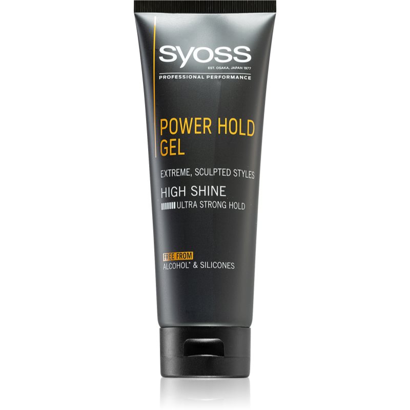 Syoss Men Power Hold Styling Gel mit extra starker Fixierung 250 ml
