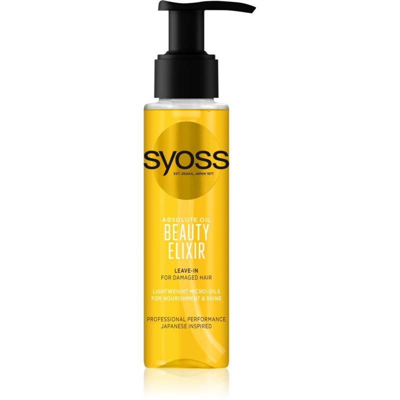 Syoss Repair Beauty Elixir Oil Treatment For Damaged Hair 100 Ml