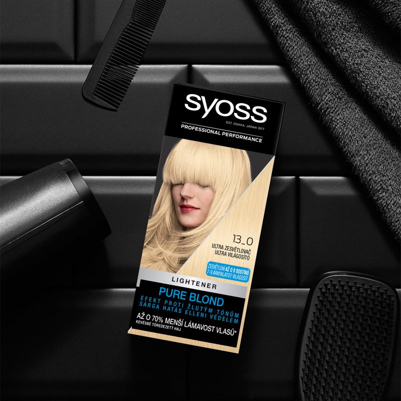 Syoss Intensive Blond Dye Remover For Lightening Hair Shade 13-0 Ultra Lightener