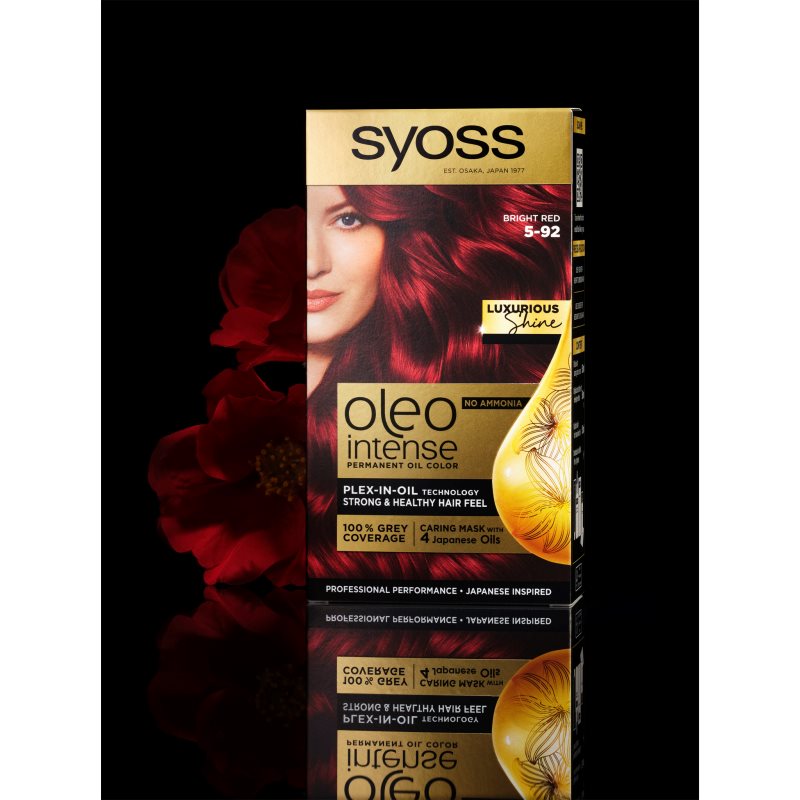 Syoss Oleo Intense перманентна фарба для волосся з олією відтінок 5-92 Bright Red 1 кс
