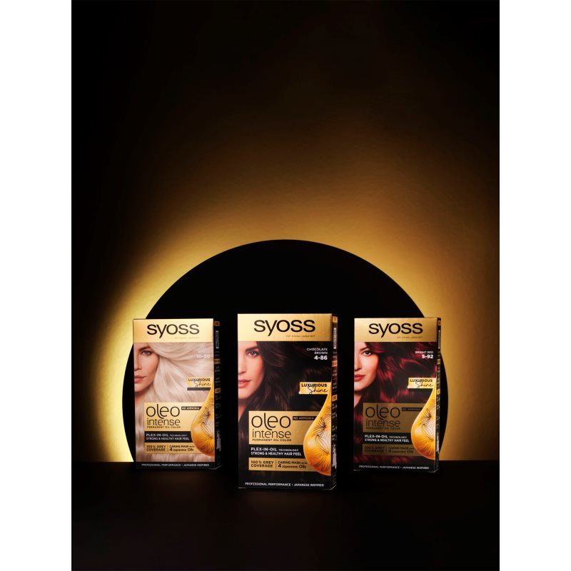 Syoss Oleo Intense перманентна фарба для волосся з олією відтінок 10-50 Light Ashy Blond 1 кс