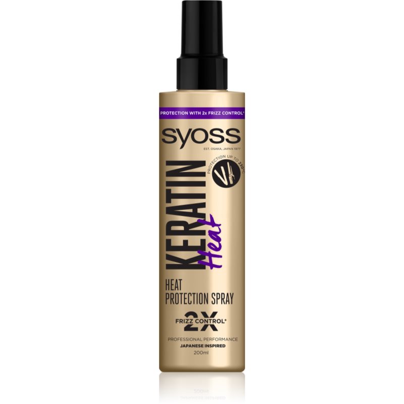 Syoss Keratin Schützender Spray für thermische Umformung von Haaren 200 ml