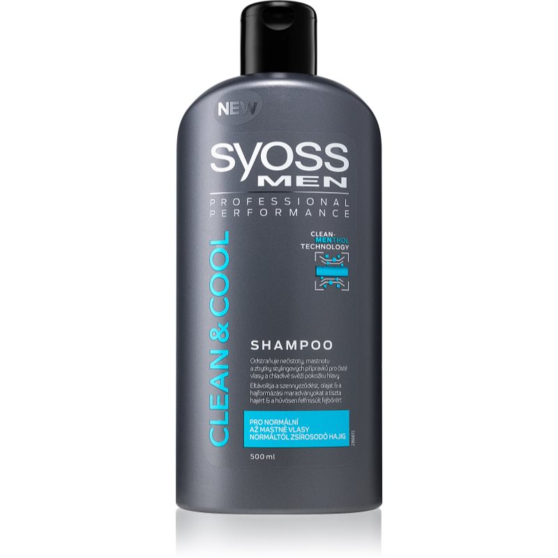 

Syoss Men Clean & Cool шампунь для нормального та жирного волосся