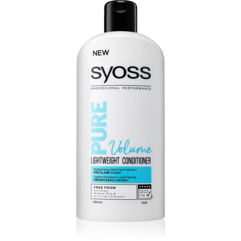 

Syoss Pure Volume кондиціонер для об'єму слабкого волосся