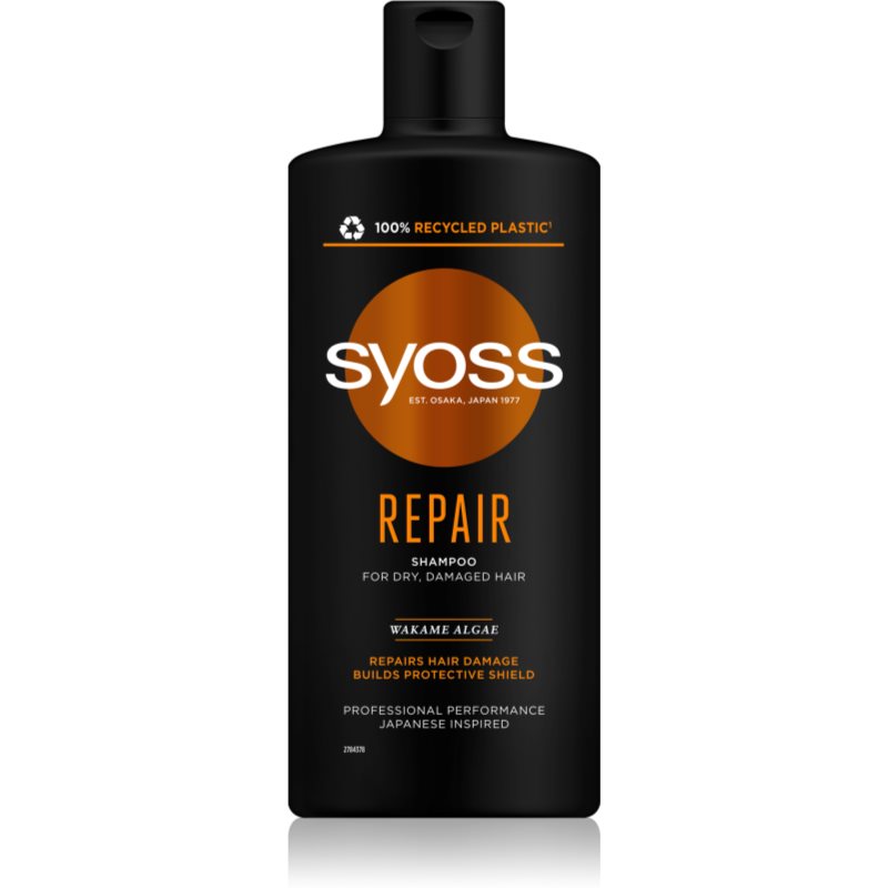 Syoss Repair відновлюючий шампунь для сухого або пошкодженого волосся 440 мл