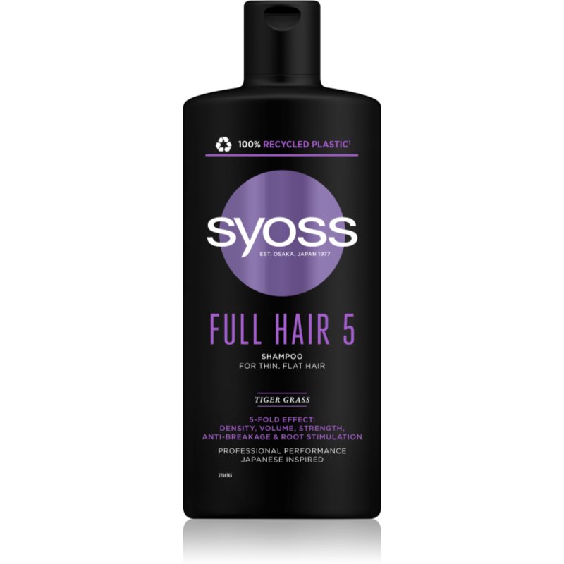 Syoss Full Hair 5 Shampoo For Fine Hair For Volume And Vitality 440 Ml