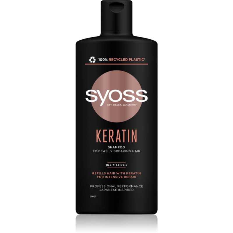 Syoss Keratin shampoo with keratin to treat hair brittleness 440 ml
