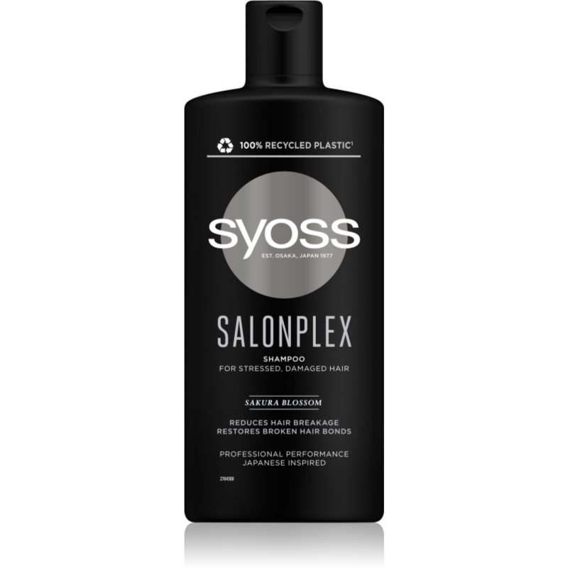 Syoss Salonplex Shampoo For Brittle And Stressed Hair 440 Ml