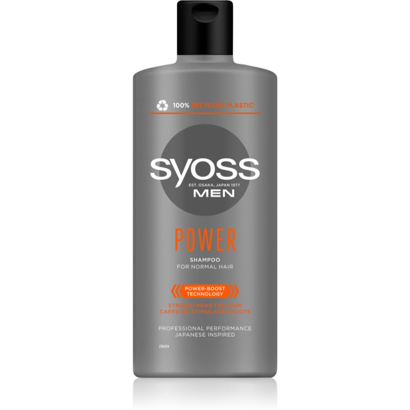 E-shop Syoss Men Power & Strength posilující šampon s kofeinem 440 ml