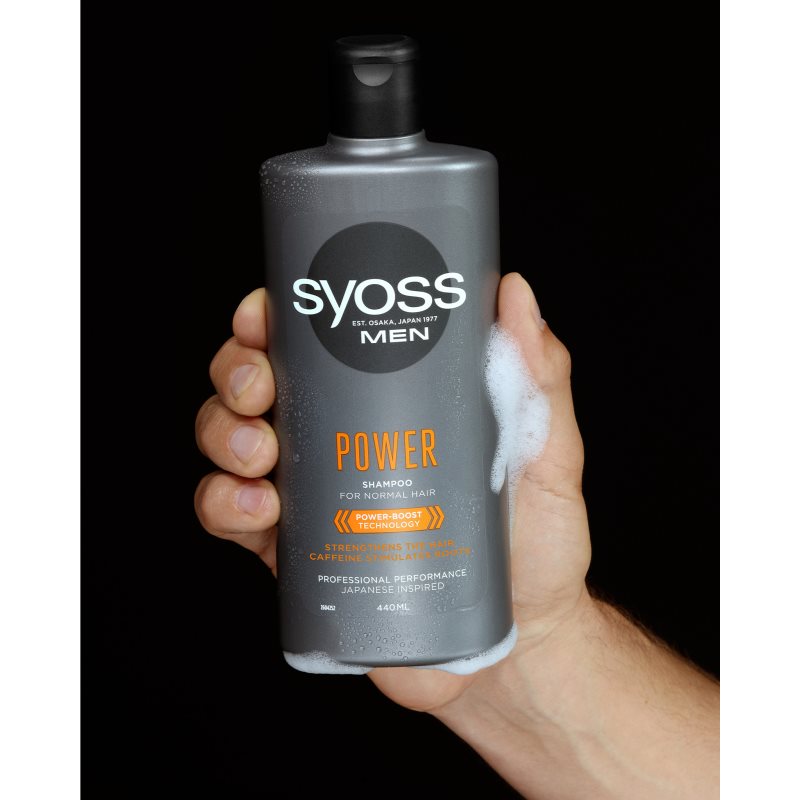 Syoss Men Power & Strength зміцнюючий шампунь з кофеїном 440 мл