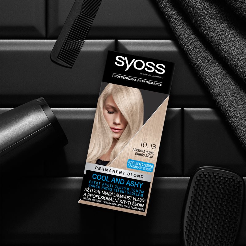 Syoss Color перманентна фарба для волосся відтінок 10-13 Arctic Blond