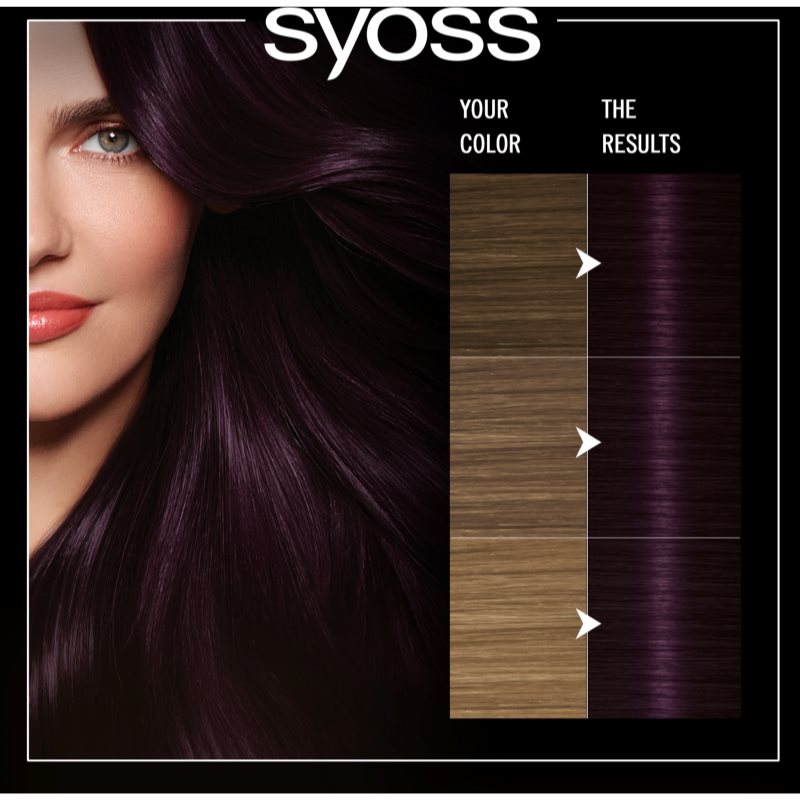 Syoss Oleo Intense перманентна фарба для волосся з олією відтінок 3-33 Rich Plum 1 кс