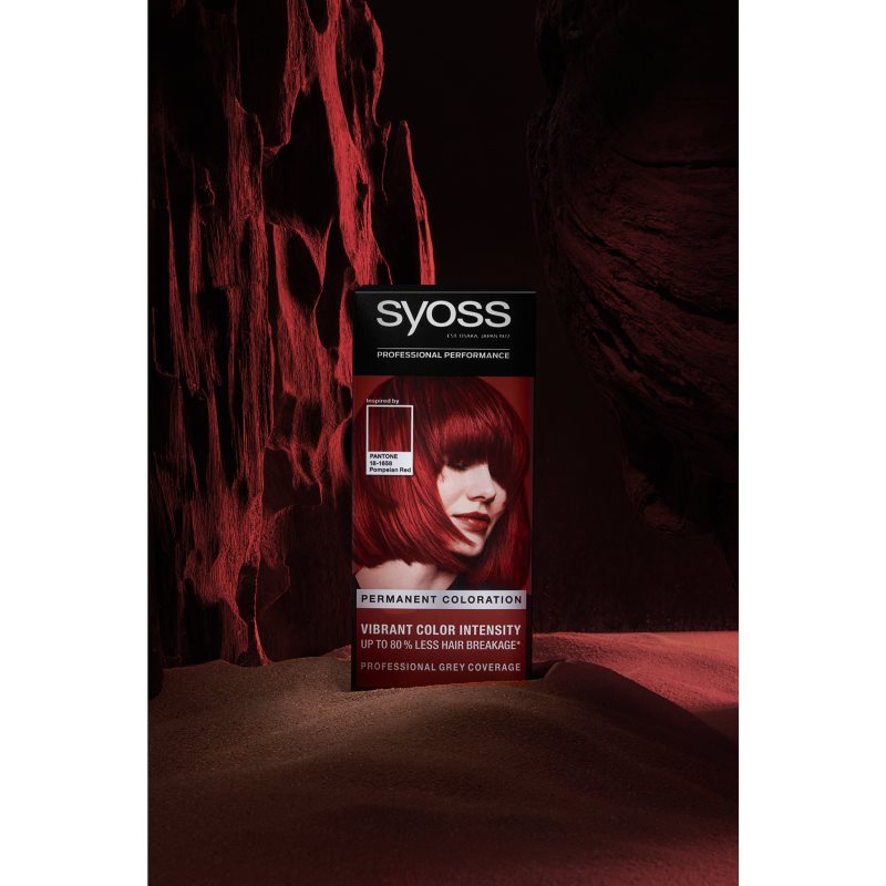 Syoss Color перманентна фарба для волосся відтінок 5-72 Pompeian Red