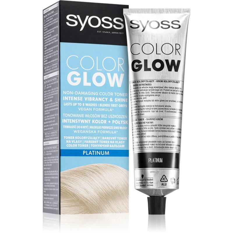 Syoss Color Glow dažantis tonikas plaukams atspalvis Platinum 100 ml