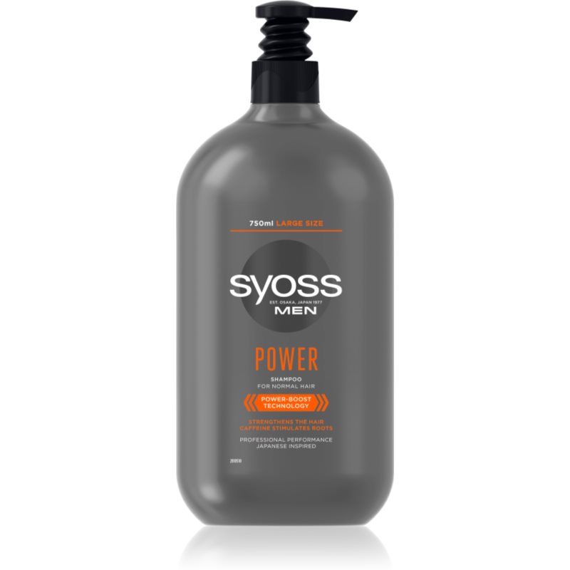 Syoss Men Power & Strength šampon za okrepitev las s kofeinom 750 ml