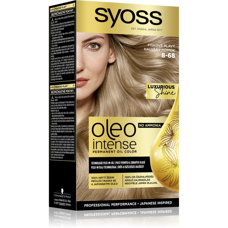 Syoss Oleo Intense permanentná farba na vlasy s olejom odtieň 8-68 Pale Sand 1 ks