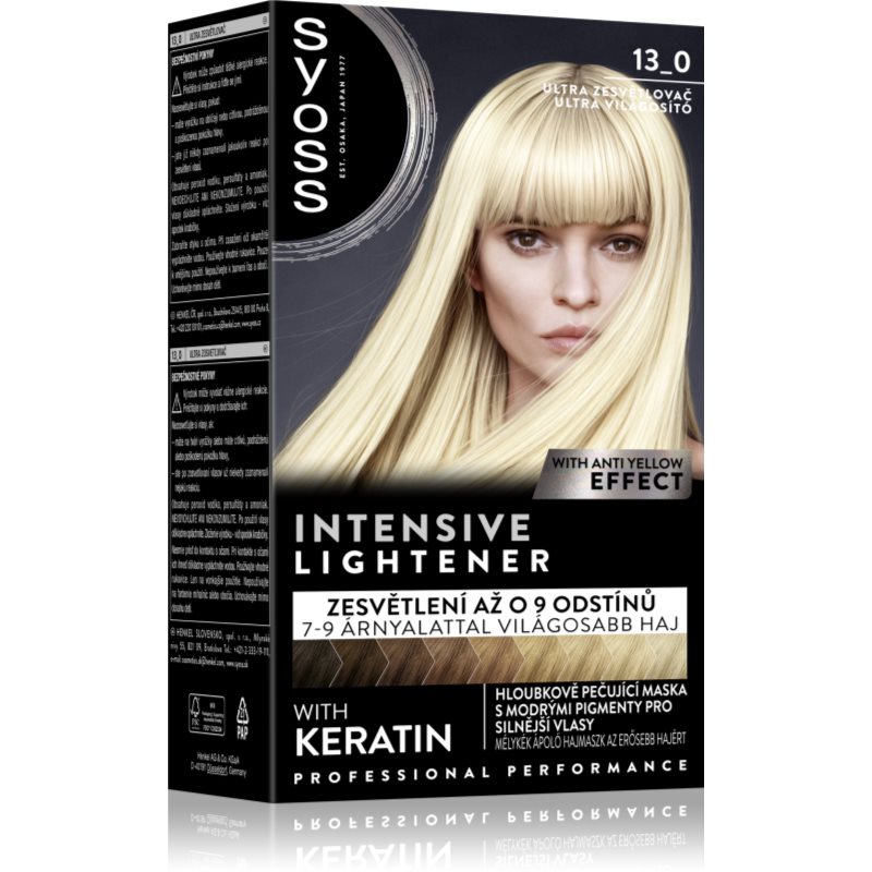 Syoss Intensive Blond Färgborttagare för att bleka håret Skugga 13-0 Ultra Lightener 1 st. female