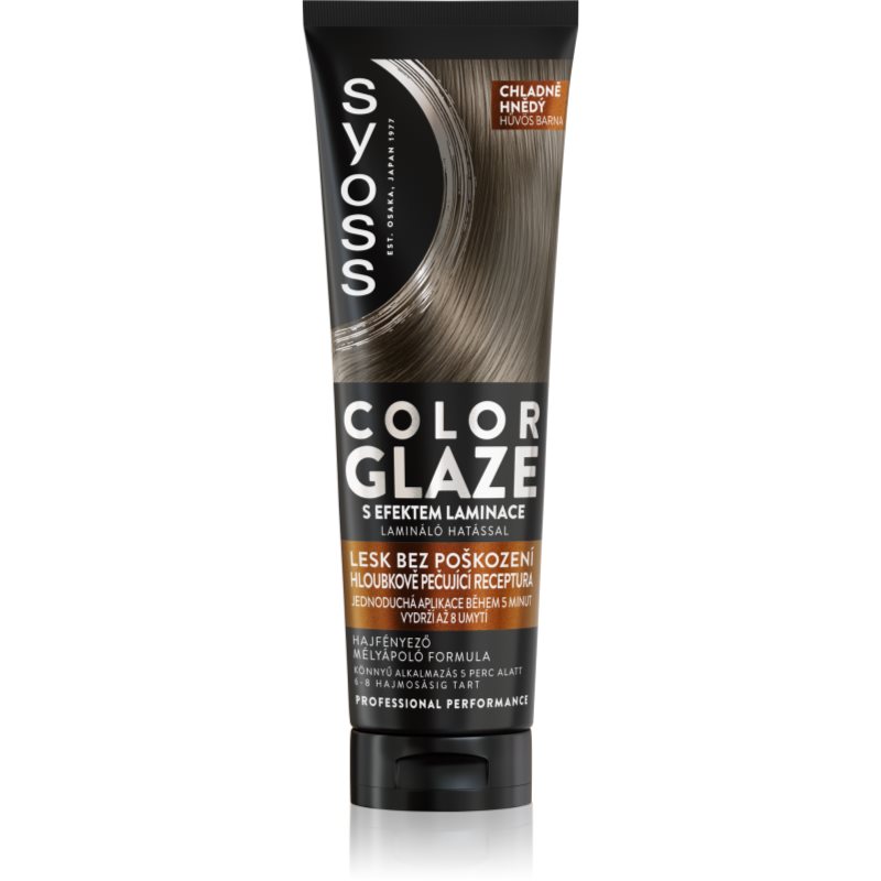 Syoss Intense Glaze Color Tönung-Haarfarbe für höheren Glanz Farbton Cool Brown 130 ml