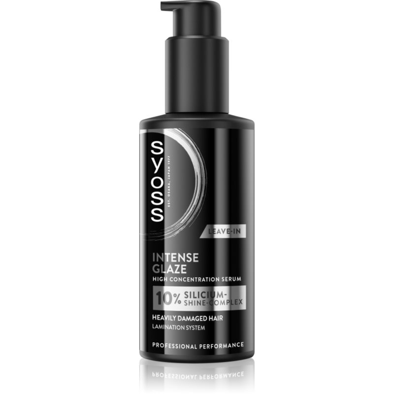 Syoss Intense Glaze High Concentration Serum Serum ohne Ausspülen für stark geschädigtes Haar 100 ml