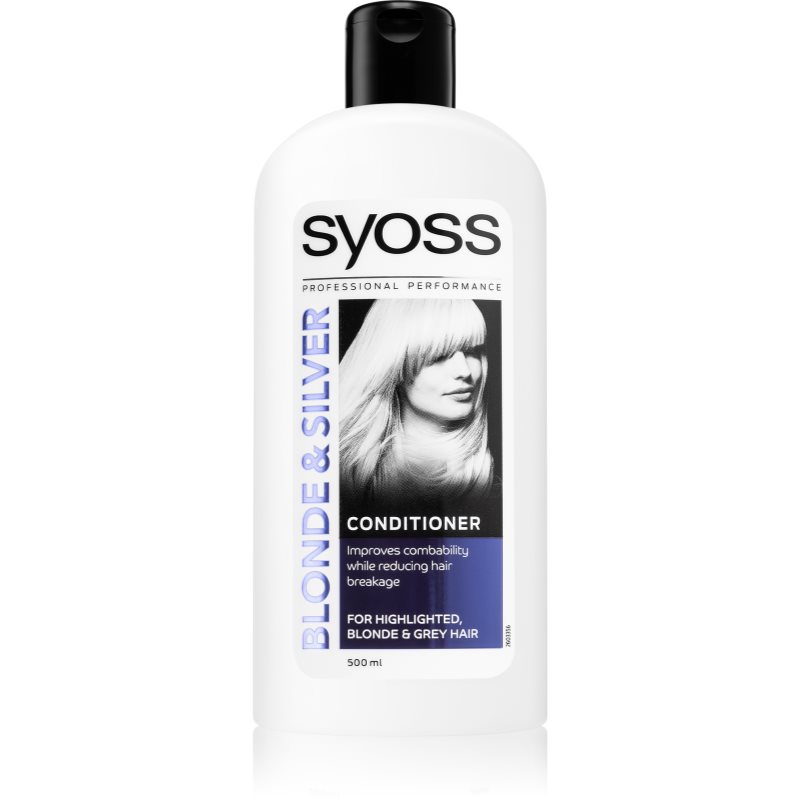 

Syoss Blonde & Silver очищаючий кондиціонер для освітленого та сивого волосся
