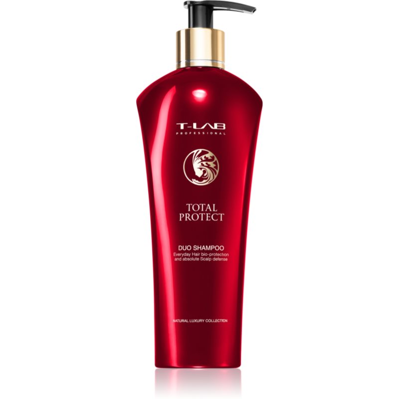 T-LAB Professional Total Protect apsauginis šampūnas nualintiems plaukams ir galvos odai 300 ml