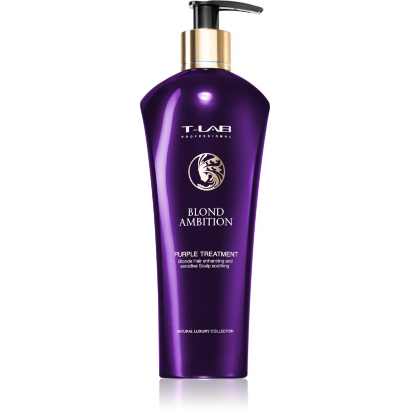 T-LAB Professional Blond Ambition kondicionierius su violetinės spalvos pigmentais šviesiems ir šviesintiems plaukams 300 ml