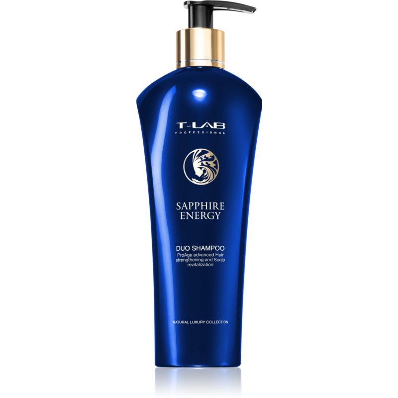 T-LAB Professional Sapphire Energy stiprinamasis ir gaivinamasis šampūnas pavargusiems ir blizgesį praradusiems plaukams 300 ml