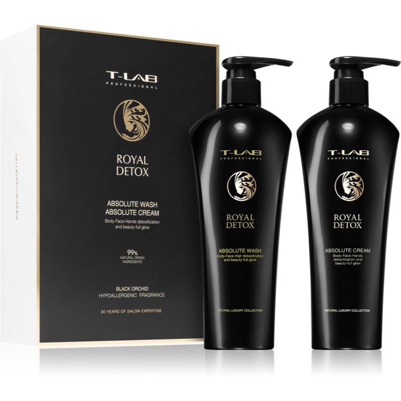 T-LAB Professional Royal Detox Body ajándékszett(haj és test)