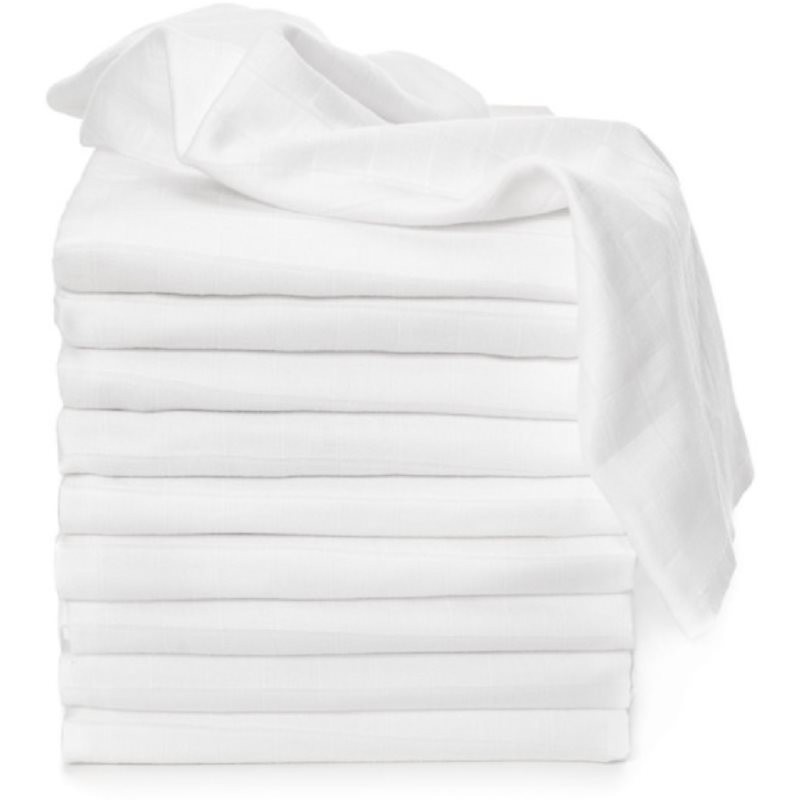 T-TOMI TETRA Cloth Diapers HIGH QUALITY White mosható pelenkák White 70x70 cm 10 db