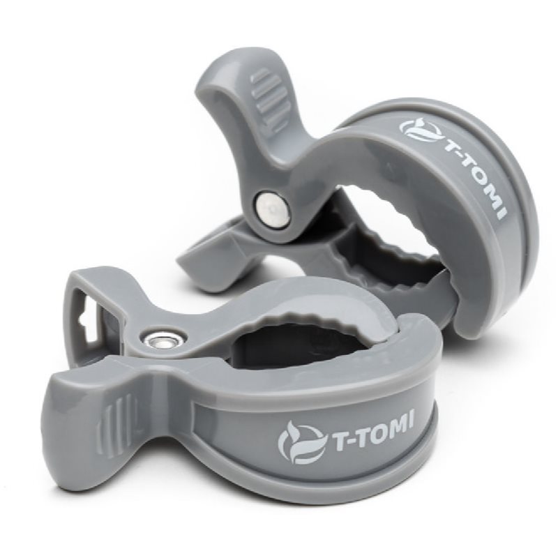 E-shop T-TOMI Clip klip na dudlík Grey 2 ks