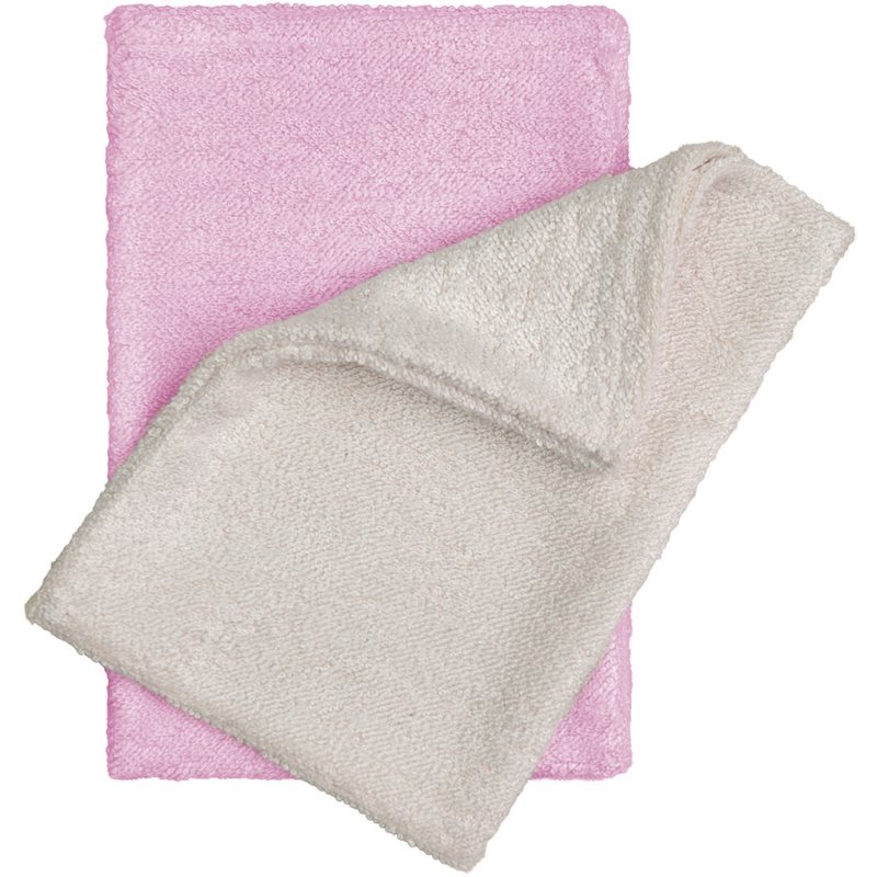 T-Tomi Bamboo Washcloth Natur   Pink кърпа за измиване 14x20 cm 2 бр.