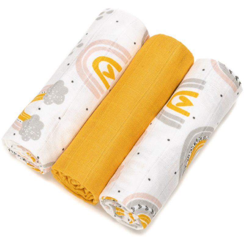 T-TOMI TETRA Cloth Diapers HIGH QUALITY látkové plienky Rainbow 70x70 cm 3 ks