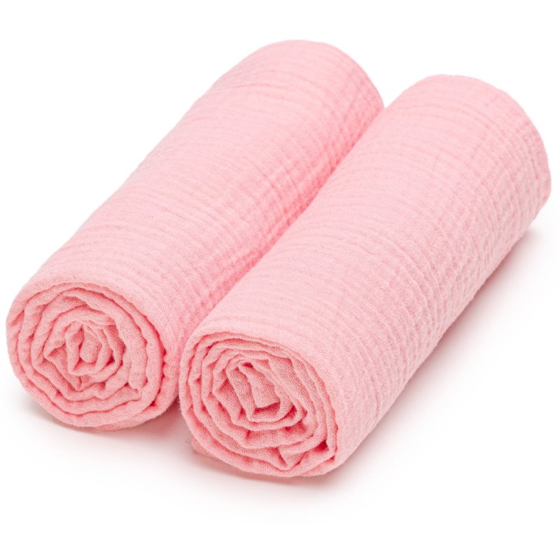 T-TOMI Muslin Diapers Pink mosható pelenkák 65 x 65 cm 2 db