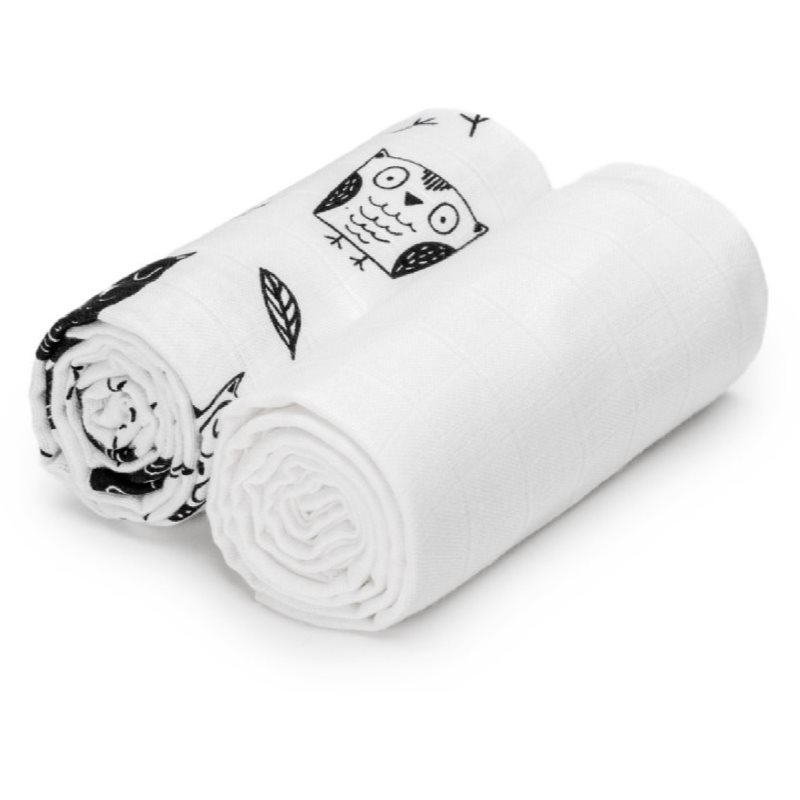 T-TOMI TETRA Cloth Towels EXCLUSIVE COLLECTION brisača Owls 90x100 cm 2 kos