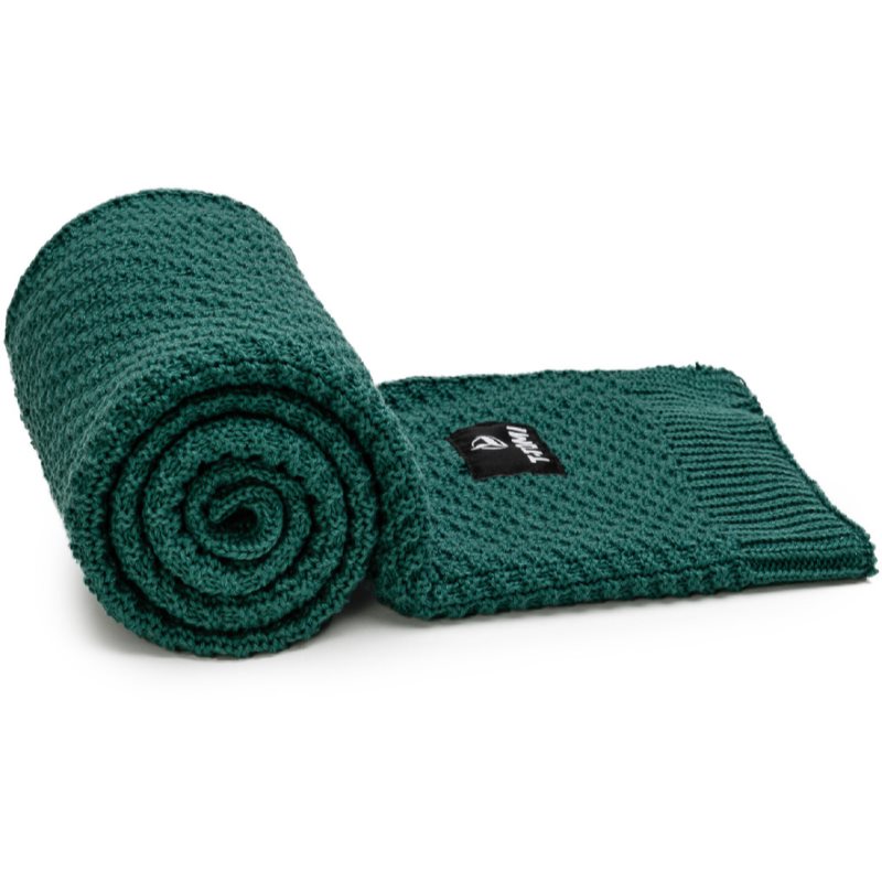 T-TOMI Knitted Blanket Smaragd в'язаний плед 80 X 100 Cm 1 кс
