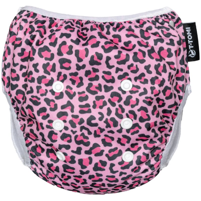 T-TOMI Diaper Swimwear Pink Gepard Washable Swim Nappies 5 - 15 Kg 1 Pc