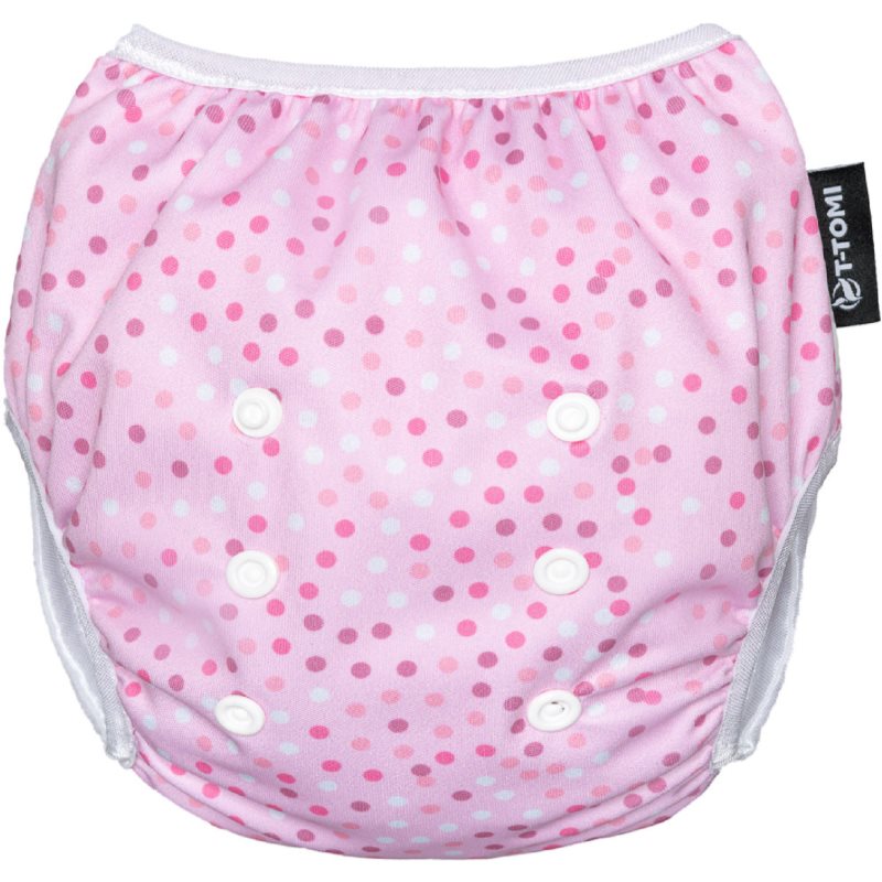 T-TOMI Diaper Swimwear Pink Dots багаторазові підгузки-трусики для плавання 5 - 15 Kg 1 кс