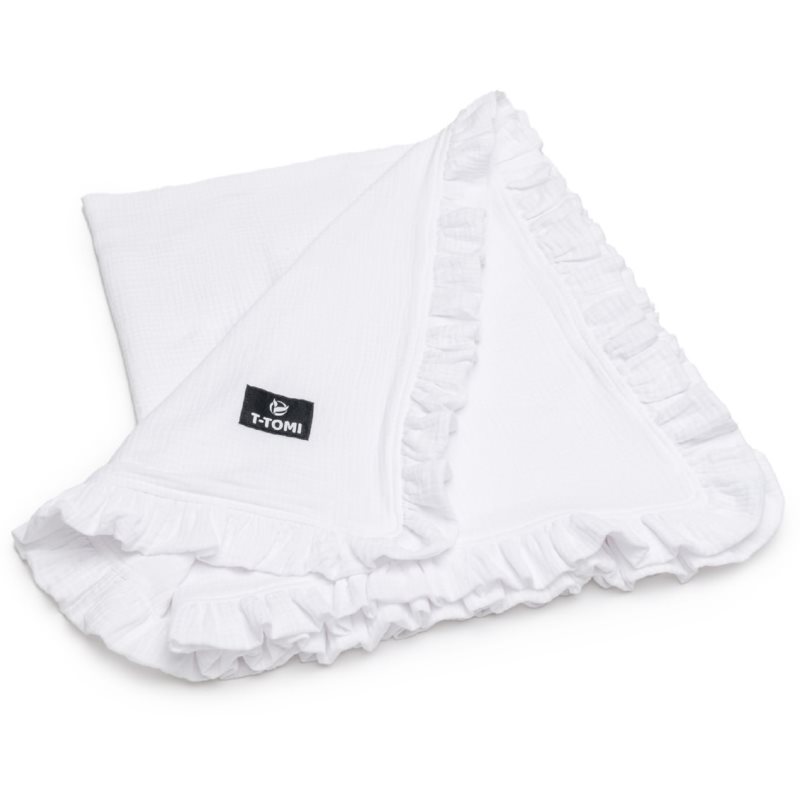 T-TOMI Muslin Blanket покривало White 80x100 Cm 1 см