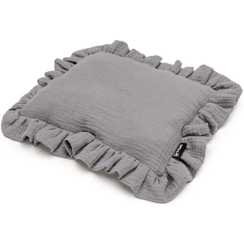 T-TOMI Muslin Pillow vankúšik Grey 25 x 30 cm 1 ks