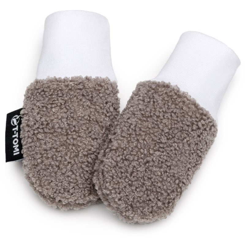 T-TOMI TEDDY Gloves Grey rokavice za otroke od rojstva 0-6 months 1 kos