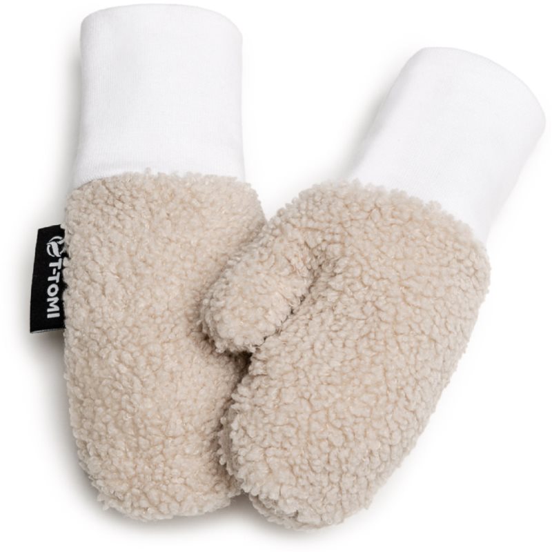 T-TOMI TEDDY Gloves Cream mitt for children from birth 6-12 months 1 pc
