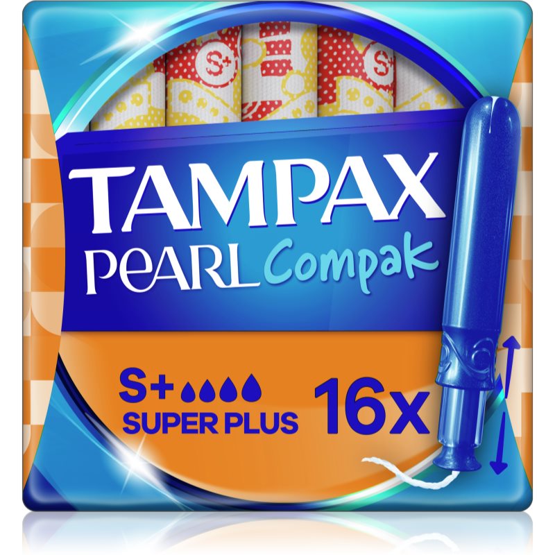 Tampax Compak Pearl Super Plus tamponai su aplikatoriumi 16 vnt.