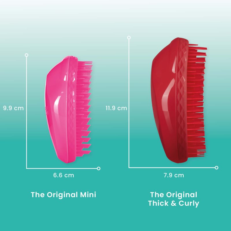 Tangle Teezer Thick & Curly Salsa Red Brosse Pour Cheveux Rêches Et Bouclés 1 Pcs