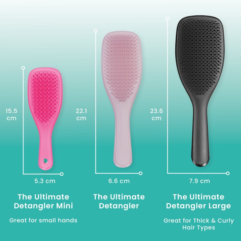 Tangle Teezer Ultimate Detangler Mini Runway Pink Flache Bürste für alle Haartypen 1 St.