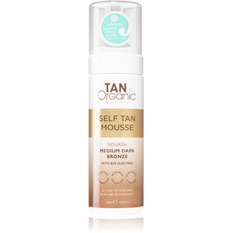 TanOrganic The Skincare Tan savaiminio įdegio putos atspalvis Medium Dark Bronze 120 ml