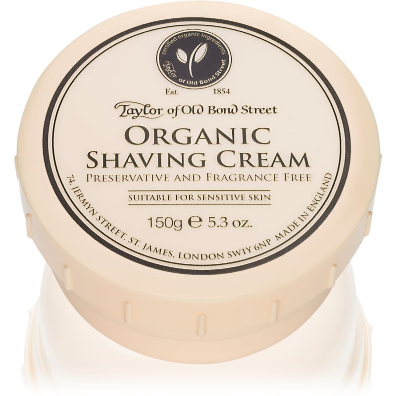Taylor of Old Bond Street Organic κρέμα ξυρίσματος 150 γρ