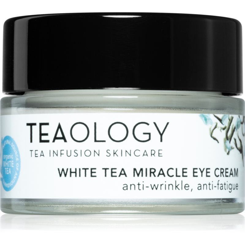Teaology Anti-Age White Tea Miracle Eye Cream krema za predel okoli oči za korekcijo temnih kolobarjev in gub 15 ml