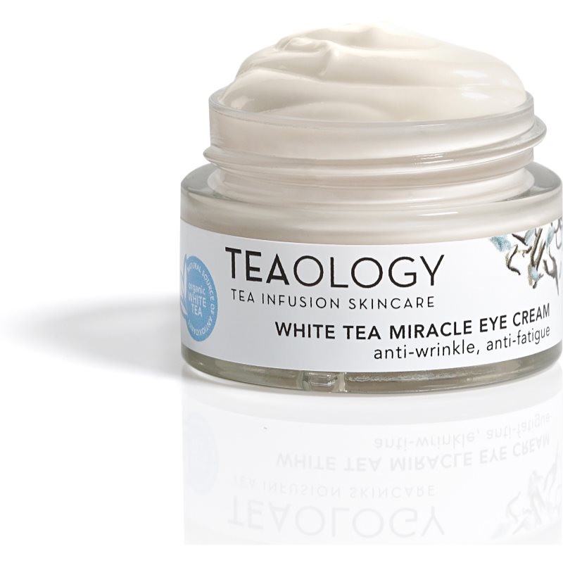 Teaology Anti-Age White Tea Miracle Eye Cream Augencreme zur Korrektur von dunkeln Augenringen und Falten 15 ml