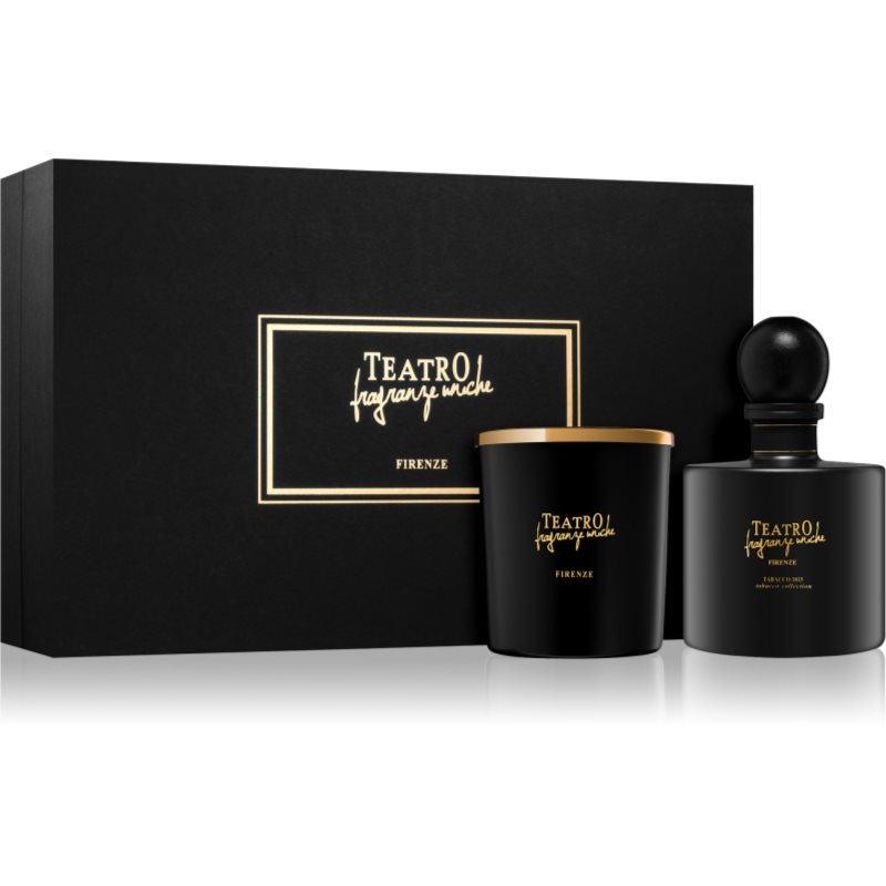 

Teatro Fragranze Tabacco 1815 подарунковий набір I. Свічка 180 g + діфузор 200 ml